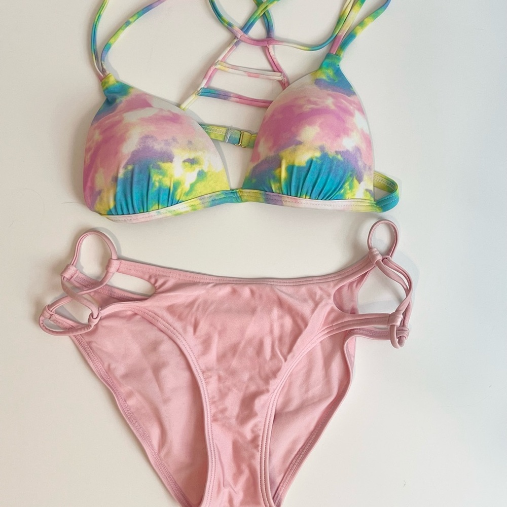 Colorful Tie-Dye Bikini Set